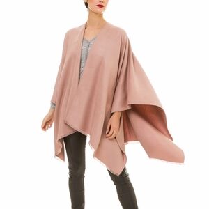 Elegant Dusty Pink Women's Poncho